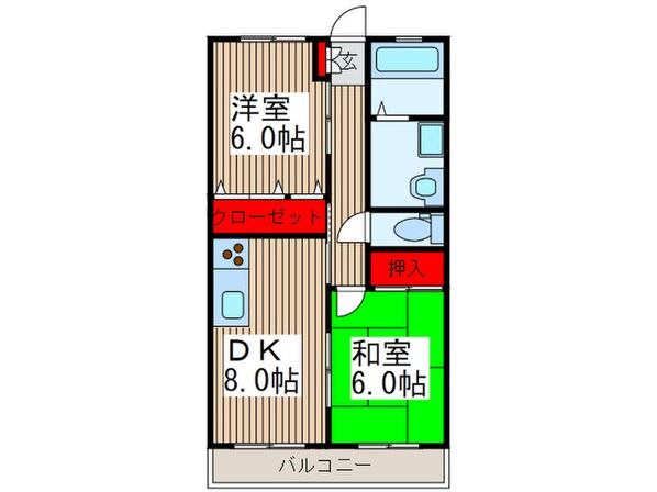 ラポ－ルハイツⅢの物件間取画像